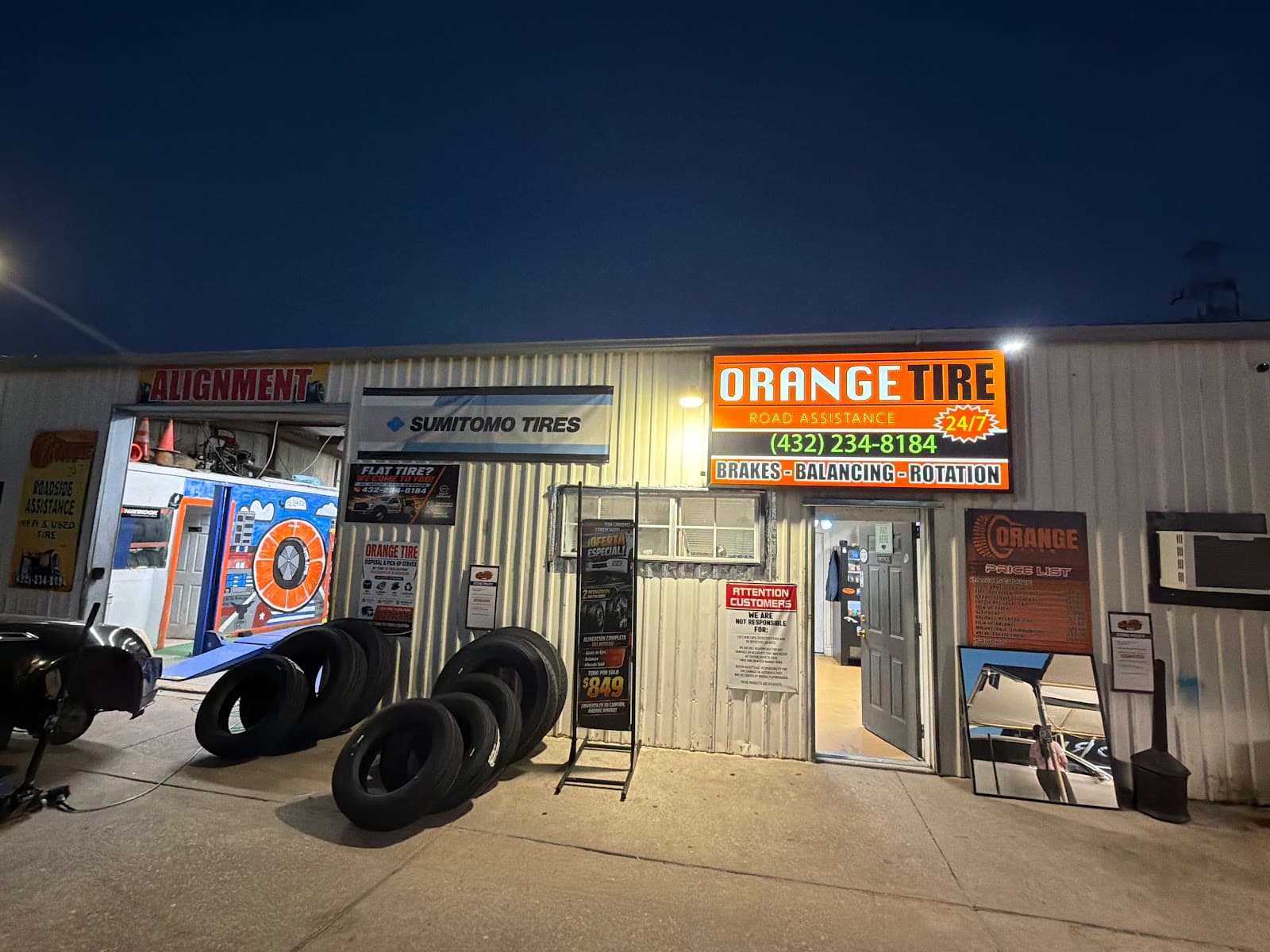 Orange Tire